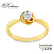 Годежен пръстен с диамант GIA 0.25 ct – жълто злато 14К | Цени от производител