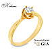 Годежен пръстен с диамант GIA 0.25 ct – жълто злато 14К | Цени от производител