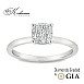 Годежен пръстен с диамант Cushion 0.80ct E VS2 GIA от бяло злато 14k – K622