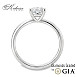 Годежен пръстен с диамант Cushion 0.80ct E VS2 GIA от бяло злато 14k – K622