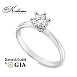 Класически годежен пръстен от бяло злато 14k с диамант 0.50ct GIA E/VS2 – модел K625