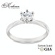 Класически годежен пръстен от бяло злато 14k с диамант 0.50ct GIA E/VS2 – модел K625