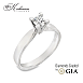 Класически годежен пръстен от бяло злато 18k с диамант 0.30ct GIA сертификат K641