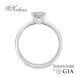 Класически годежен пръстен с 0.50ct GIA диамант | 18K бяло злато