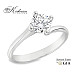 Уникален годежен пръстен от бяло злато 14k с диамант 0.80ct GIA – модел K650