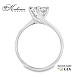 Уникален годежен пръстен от бяло злато 14k с диамант 0.80ct GIA – модел K650