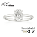 Годежен пръстен от бяло злато 14К с диамант 0.70 ct GIA – Овал VS2 | Цени от производител