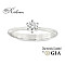 Годежен пръстен от бяло злато 14К с диамант 0.25 ct GIA – топ цена и сертификат