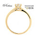 Годежен пръстен жълто злато 18к. диамант 0.50 карата GIA сертификат код:M105