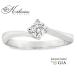 Годежен пръстен от бяло злато 14к с диамант 0.30ct – GIA сертификат – код R1471R