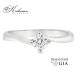 Годежен пръстен от бяло злато 14к с диамант 0.30ct – GIA сертификат – код R1471R