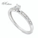 Годежен пръстен от бяло злато 14К с диаманти 0.19 ct – модел RN11