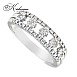 Пръстен от бяло злато 14k с диаманти 0.28ct – модел RN148