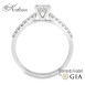 Годежен пръстен с диамант 0.46ct GIA бяло злато 18k – модел RN181B