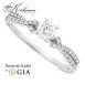 Годежен пръстен с диамант 0.46ct GIA бяло злато 18k – модел RN181B