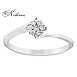 Годежен пръстен от бяло злато 18К с диаманти 0.12 ct – Лукс на достъпна цена