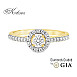 Годежен пръстен от жълто злато 18k с диаманти 0.46ct GIA сертификат RN214A Годежен пръстен от жълто злато 18k с диаманти 0.46ct GIA сертификат RN214A