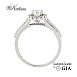 Годежен пръстен бяло злато 18к. GIA сертификат диаманти 0.53ct код:RN214B