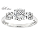 Годежен пръстен от бяло злато 18к с диаманти 0.50ct – код RN218