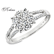 Годежен пръстен от бяло злато 18k с диаманти 0.75ct KD сертификат RN222