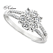 Годежен пръстен от бяло злато 18k с диаманти 0.75ct KD сертификат RN222 Годежен пръстен от бяло злато 18k с диаманти 0.75ct KD сертификат RN222