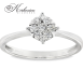 Годежен пръстен от бяло злато 18К с диаманти 0.25 ct KD сертификат ТОП ЦЕНА