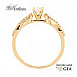 Годежен  пръстен жълто злато 18к. GIA сертификат диаманти 0.41 карата код:RN29A