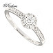 Годежен пръстен бяло злато 18к диаманти 0.28 карата код:RN34B 