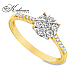 Годежен пръстен от жълто злато 18к с диаманти 0.40ct – код RN35A