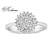 Пръстен с диаманти 0.36 ct от бяло злато 14К – модел RN436