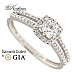 Годежен пръстен бяло злато 18к. GIA сертификат диаманти 0.46 карата код:RN462A
