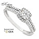 Годежен пръстен от бяло злато 18k с GIA диамант 0.46ct – модел RN462A Годежен пръстен от бяло злато 18k с GIA диамант 0.46ct – модел RN462A
