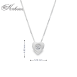 Колие сърце бяло злато 18к с диамант 0.03ct | Код S151846 | Kirkorian Diamonds
