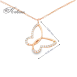Колие пеперуда розово злато 18к с диаманти 0.06ct – Код S203550 | Kirkorian Diamonds