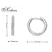 Обеци халки от бяло злато 18k с диаманти 0.18ct – S153454