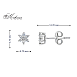 Обеци от бяло злато 18k с диаманти 0.20ct – флорален дизайн S189894