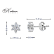 Обеци от бяло злато 18k с диаманти 0.36ct – цветна форма S189895