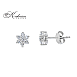 Обеци от бяло злато 18k с диаманти 0.36ct – цветна форма S189895 Обеци от бяло злато 18k с диаманти 0.36ct – цветна форма S189895