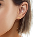 Малки обеци от жълто злато 18k с диаманти 0.05ct – S204851CG Малки обеци от жълто злато 18k с диаманти 0.05ct – S204851CG