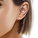 Класически обеци от жълто злато 18k с диаманти 0.09ct – S204984CG Класически обеци от жълто злато 18k с диаманти 0.09ct – S204984CG