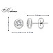 Класически обеци от бяло злато 18k с диаманти 0.24ct – S206427