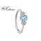 Пръстен от бяло злато 18К с аквамарин 0.43 ct и диаманти – специална оферта с включена луксозна кутия Пръстен от бяло злато 18К с аквамарин 0.43 ct и диаманти – специална оферта с включена луксозна кутия