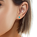 Обеци от бяло злато 18k със смарагди 0.46ct и диаманти 0.18ct – S225821 Обеци от бяло злато 18k със смарагди 0.46ct и диаманти 0.18ct – S225821