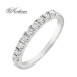Eternity пръстен от бяло злато 18k с диаманти 0.27ct KD сертификат