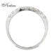 Eternity пръстен от бяло злато 18k с диаманти 0.27ct KD сертификат