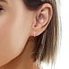 Детски обеци халки от жълто злато 18k с диаманти 0.06ct – модел S254005 Детски обеци халки от жълто злато 18k с диаманти 0.06ct – модел S254005