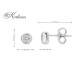Класически обеци от бяло злато 18k с диаманти 0.14ct – S204854