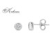 Класически обеци от бяло злато 18k с диаманти 0.14ct – S204854