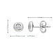 Класически обеци от бяло злато 18k с диаманти 0.18ct – S206425 Класически обеци от бяло злато 18k с диаманти 0.18ct – S206425