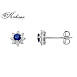 Обеци от бяло злато 18k със сапфири 0.34ct и диаманти 0.16ct – модел S262366ZB Обеци от бяло злато 18k със сапфири 0.34ct и диаманти 0.16ct – модел S262366ZB